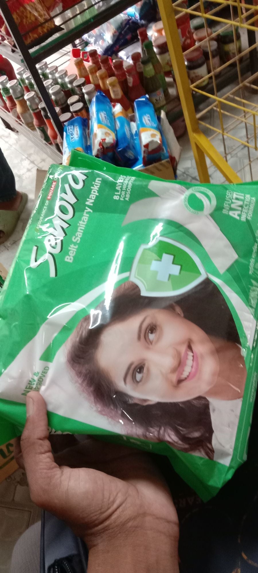 Picture of Belt System Sanitary Napkins - 10pads Green