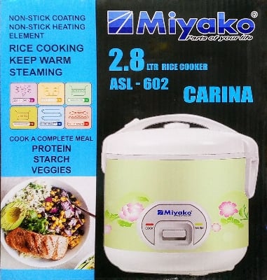 Picture of 2.8 Liter Miyako Rice Cooker ASL-602 Carina Multicolor