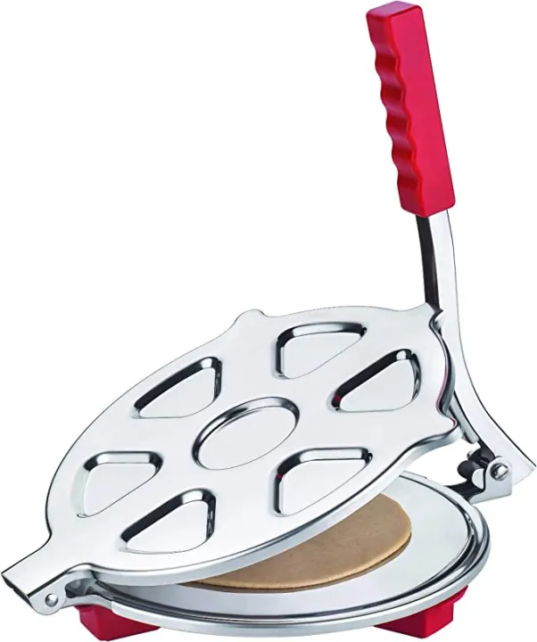 Picture of Stainless Steel Roti Maker / Puri Press Size: 6 Silver