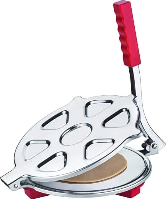Picture of Stainless Steel Roti Maker / Puri Press Size: 6 Silver