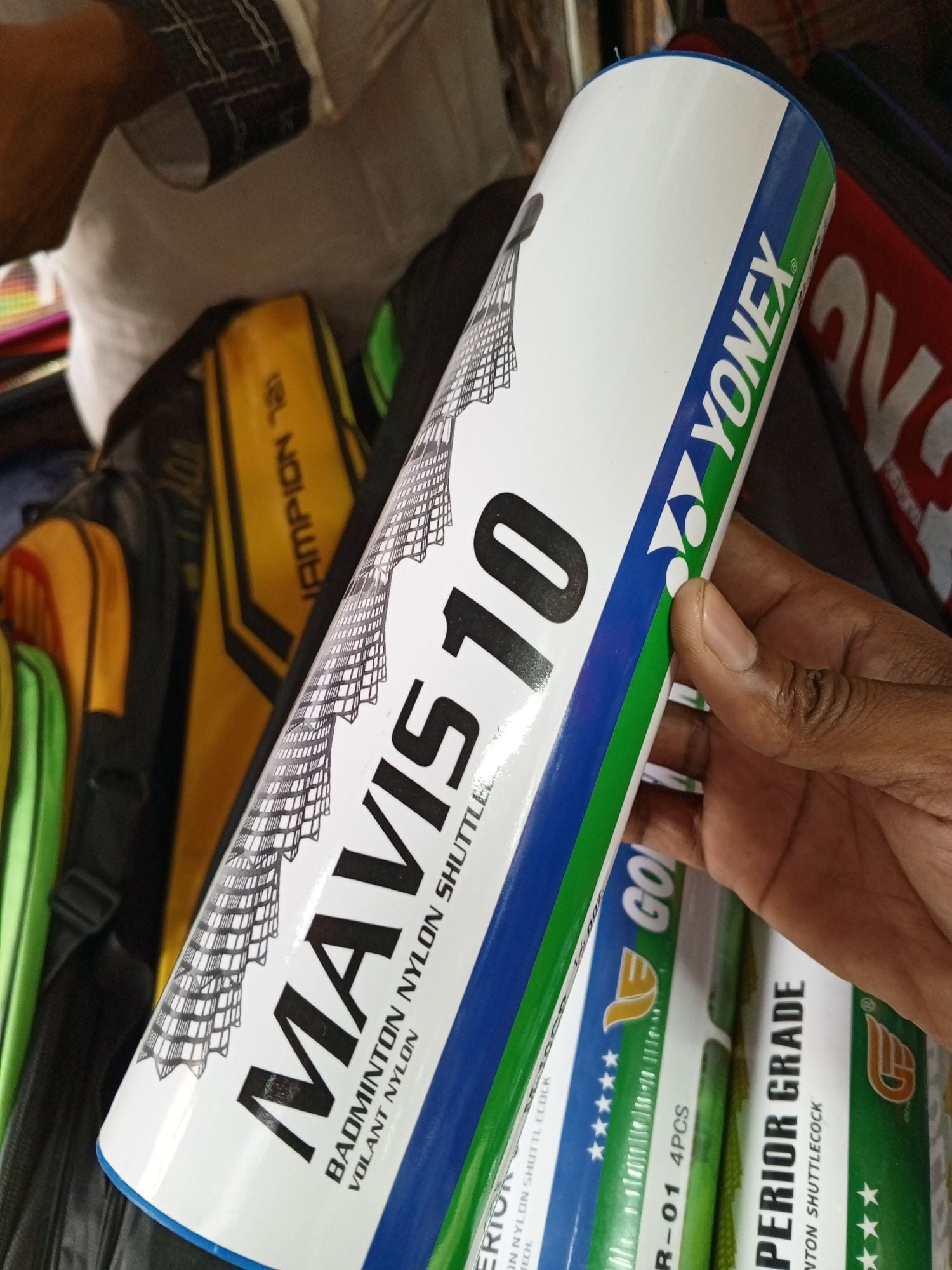 Picture of 12 Pcs Yonex Mavis 10 Nylon Shuttlecock White