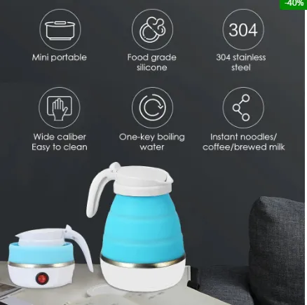 Picture of Mini Foldable Electric Kettle / Electric Kettle / Portable mini electric kettle Multicolor