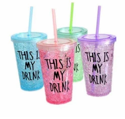 Picture of 1PC Refreshing Drinks In Mason Jars With Handle Colorful Lid With Reusable Straw MULTI-COLOR Multicolor