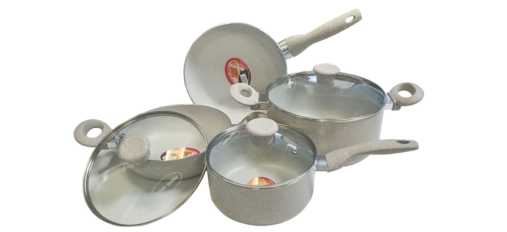 Picture of MGC 7 Pieces Die-Casting Aluminum Cookware Set (INDUCTION) Multicolor