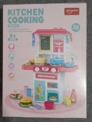 Picture of Kitchen Cooking Spraying W/Spray Effect & 50 Accessories Toy Set For Kids Multicolor