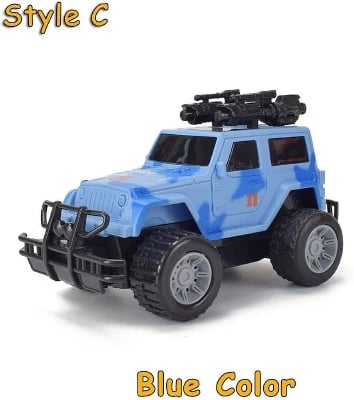 Picture of Army Jeep Toy for Kids - Friction Power Toy Jeep for Kids Boys & Girls, Car Toy with Light & Sound Army Jeep Toys for Boys Plastic, Multicolor Multicolor