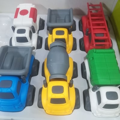 Picture of 2 PCS Construction Playing Vehicles For Children MULTICOLOUR Multicolor