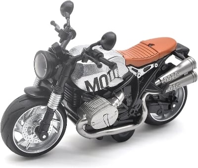 Picture of 1 PC Motorcycle Toys for Kids - Pull Back Toy Motorcycle Model 1/12 Scale with Lights and Sounds, Die-Cast Motorcycles Toy for Boys Kids Age 3-12 Year Multicolor