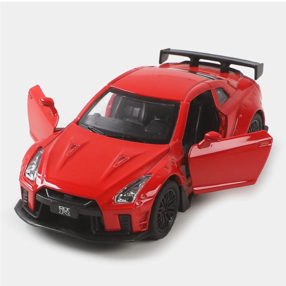 Picture of 1PC Diecast Metal Nissan GTR 1:32 Scale Pull Back Replica Multicolor