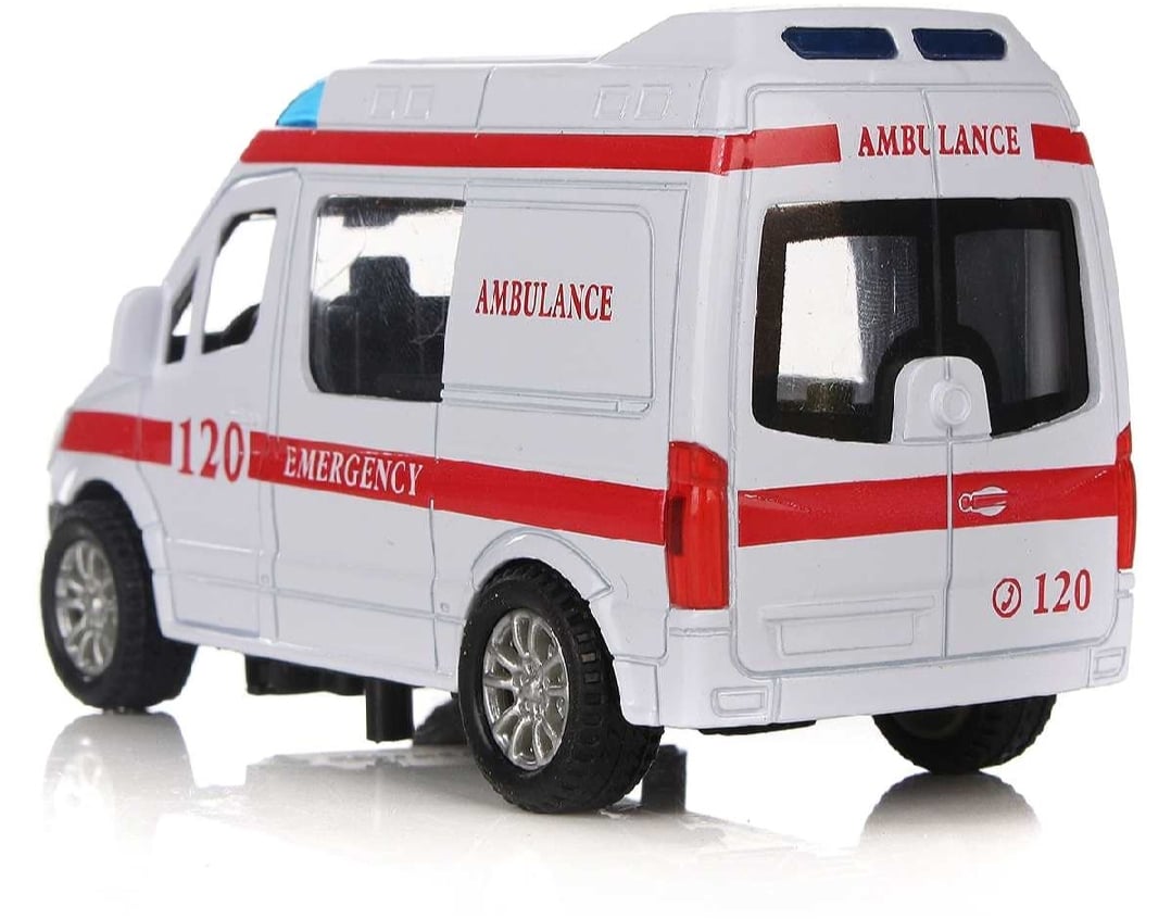 Picture of 1 PC Ambulance Vehicles Toys 1/32 Alloy Car With Light & Sound Multicolor