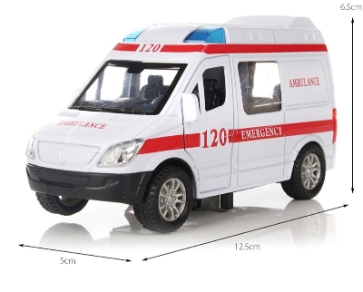 Picture of 1 PC Ambulance Vehicles Toys 1/32 Alloy Car With Light & Sound Multicolor