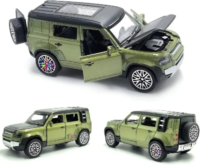 Picture of 1 PC Range Rover Alloy Diecast Metal SUV 1/32 Scale Car Toy for Kids Open Door Pull Back Multicolor
