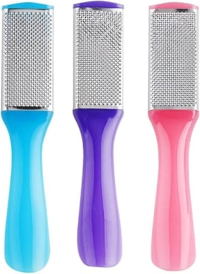 Picture of 1 PC Foot File Hard Skin Remover Foot Care Pedicure Tool Stainless Steel Double Sided Foot Scraper MULTICOLOUR Multicolor