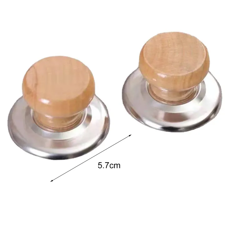 Picture of 2 Pcs Lid Picker, Handle Reusable Wear-resistant Pot Cover Handle with Screws Gold
