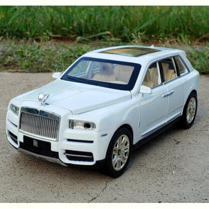 Picture of 1PC 1:24 Rolls Royce Cullinan Diecast Metal Car Luxury SUV Alloy Model Car Simulation Sound Light Pull Back Car Toy For Kids Gift Multicolor