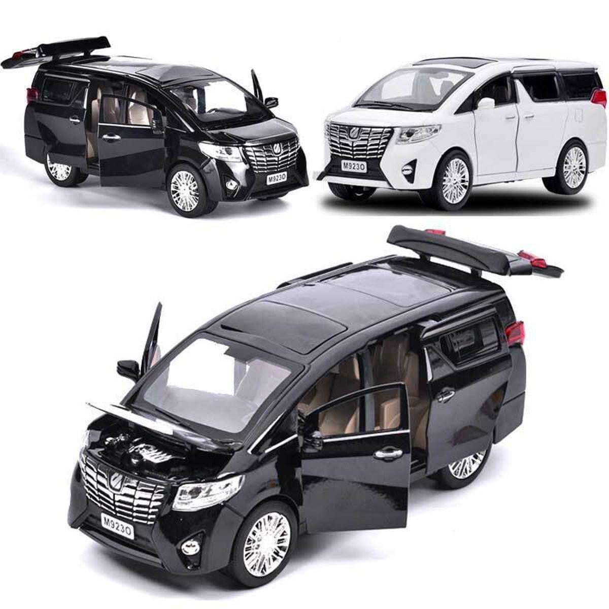 Picture of 1 PC 1:32 Toyota Alphard MPV Diecasts Car Simulation Steering Shock Toy Vehicles Metal Car 6 Doors Open Model Car Sound Light Toys For Children Gift Multicolor