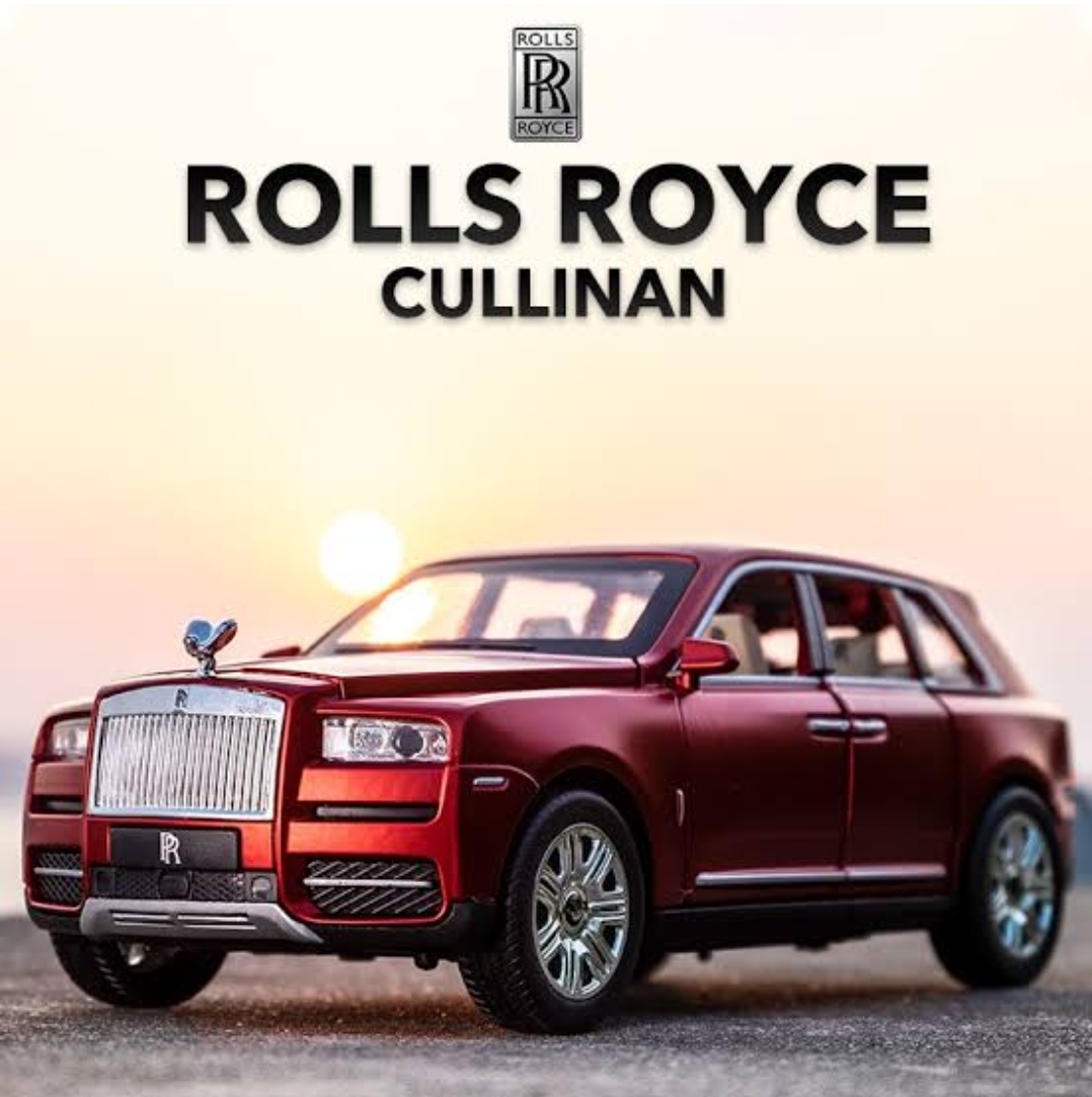 Picture of 1PC 1:32 Rolls Royce Cullinan Diecast Alloy Car Hybrid Super Premium Model Vehicle Metal Toy Pull back Sound Light Multicolor