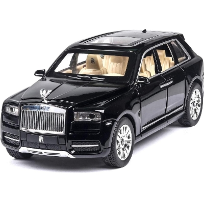 Picture of 1PC 1:32 Rolls Royce Cullinan Diecast Alloy Car Hybrid Super Premium Model Vehicle Metal Toy Pull back Sound Light Multicolor