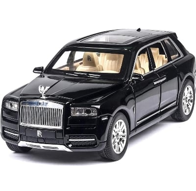 Picture of 1 PC 1:32 Rolls Royce Cullinan Diecast Alloy Car Hybrid Super Premium Model Vehicle Metal Toy Pull back Sound Light Multicolor
