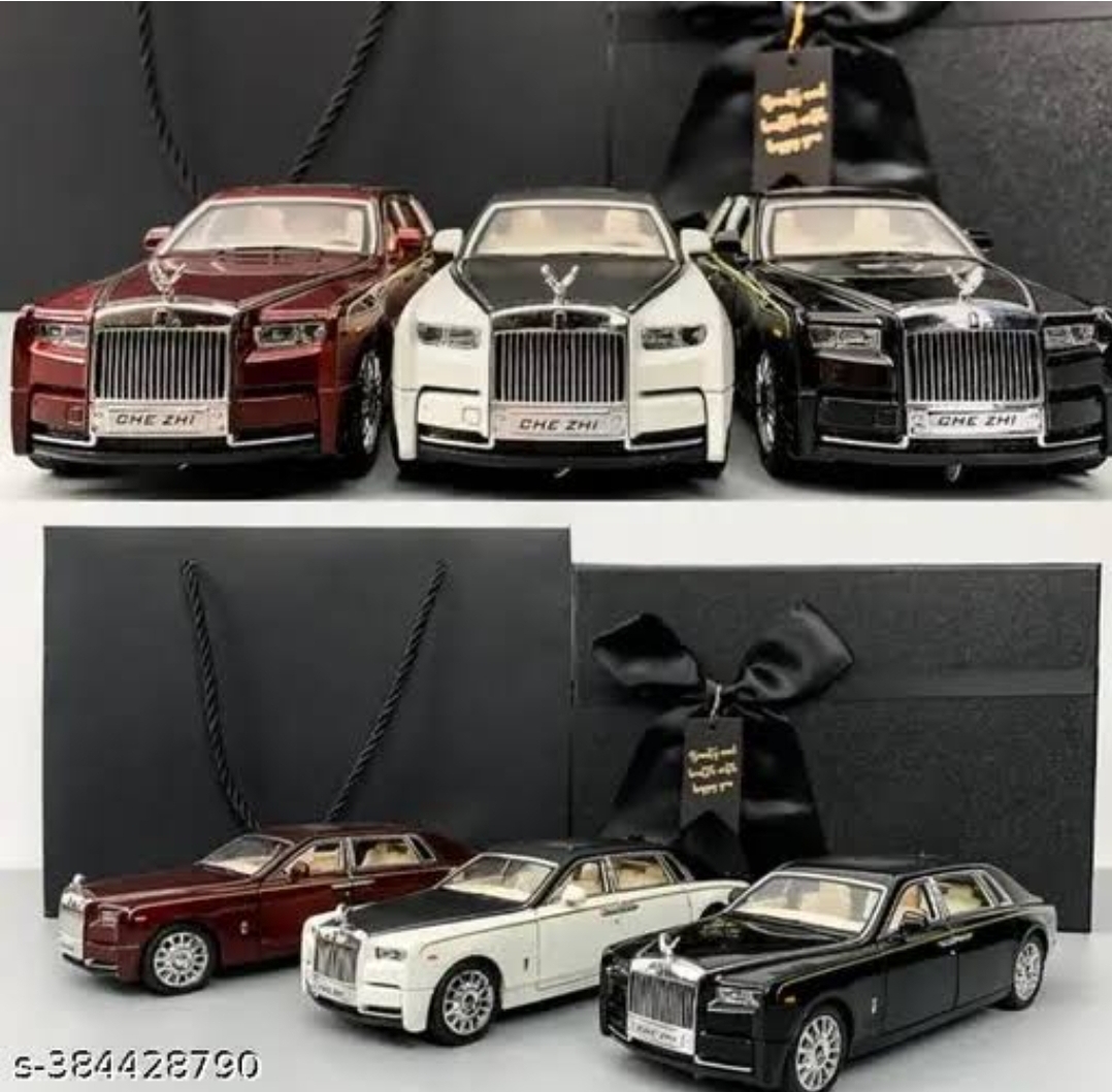 Picture of 1PC 1:24 Rolls Royce Phantom Diecasts Alloy Car Luxurious Simulation Toy Vehicles Metal Car 6 Doors Open Model Car Sound Light Toys For Gift Multicolor