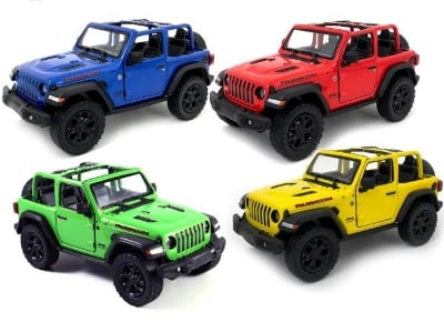 Picture of 1PC 1:32 High Simulation Jeep Wrangler Rubicon 1941 convertible Diecast Car sound and light alloy car model children's off-road vehicle model Car Multicolor