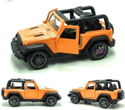 Picture of 1PC 1:32 High Simulation Jeep Wrangler Rubicon 1941 convertible Diecast Car sound and light alloy car model children's off-road vehicle model Car Multicolor