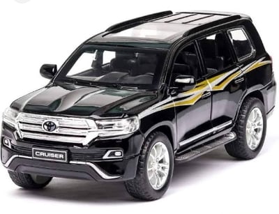 Picture of 1PC 1:32 Toyota Land Cruiser Diecast Alloy Car Premium Model Vehicle Metal Toy Model Pull back Sound Light Multicolor