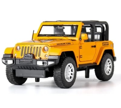 Picture of 1 PC 1:32 High Simulation Jeep Wrangler Rubicon 1941 convertible Diecast Car sound and light alloy car model children's off-road vehicle model Car Multicolor