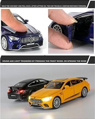 Picture of 1 PC 1:32 Mercedes BENZ AMG GT63 Diecasts Car Toy Vehicles Metal Car 6 Doors Open Model Car Sound Light Fast & Furious Car Toys For Children Gift Multicolor