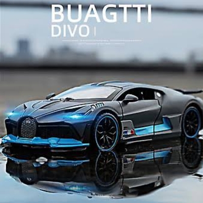 Picture of 1PC Bugatti Divo Diecast Alloy Car 1:32 Vehicles Metal Car Model Car Sound Light Toys For Gift Multicolor