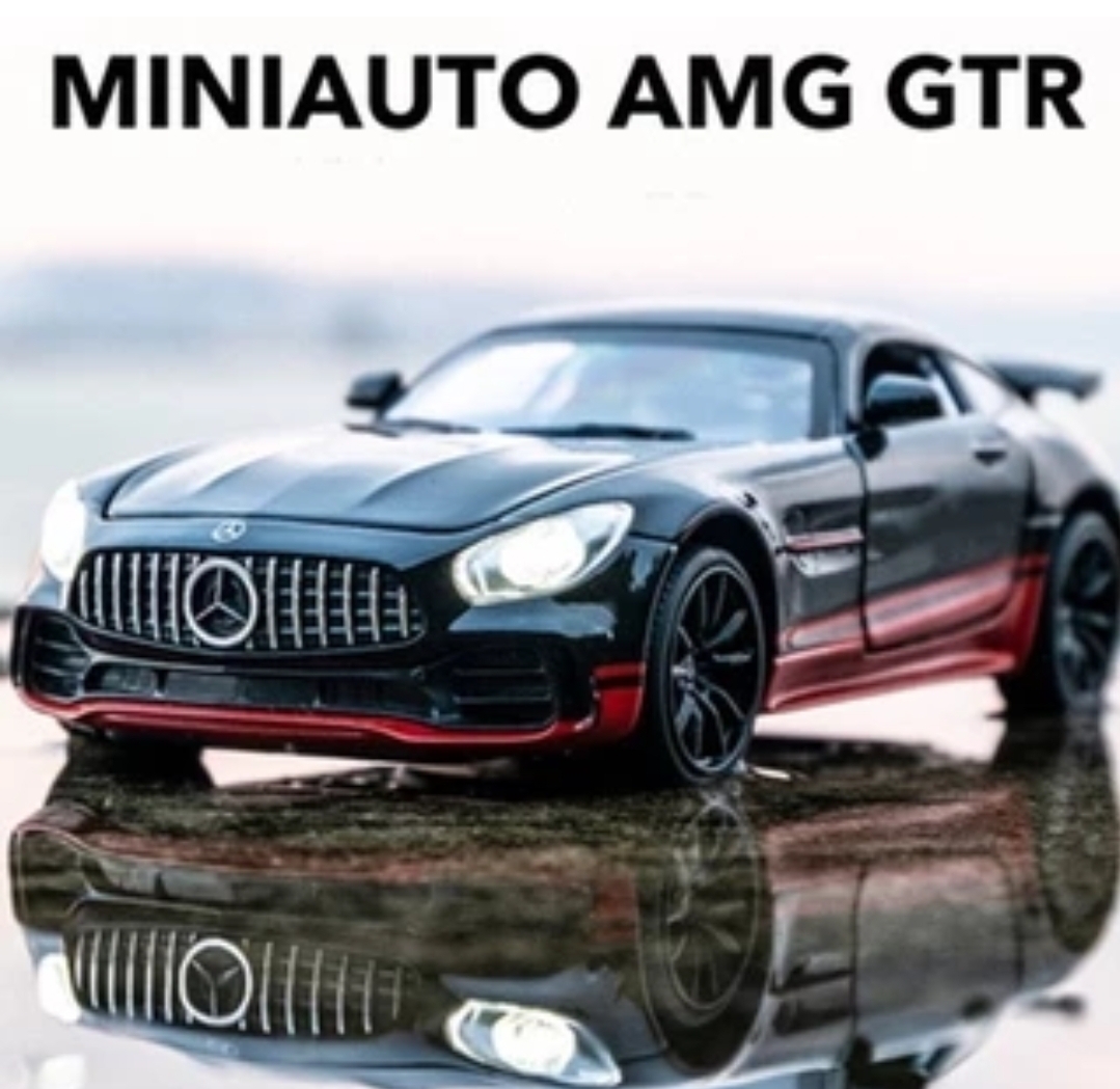Picture of 1PC 1:24 Mercedes AMG GT R Diecasts Alloy Car Supercar Toy Vehicles Metal Car Model Car Sound Light Toys For Gift Multicolor