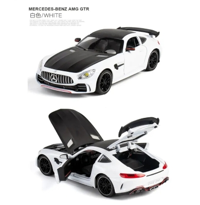 Picture of 1PC 1:24 Mercedes AMG GT R Diecasts Alloy Car Supercar Toy Vehicles Metal Car Model Car Sound Light Toys For Gift Multicolor