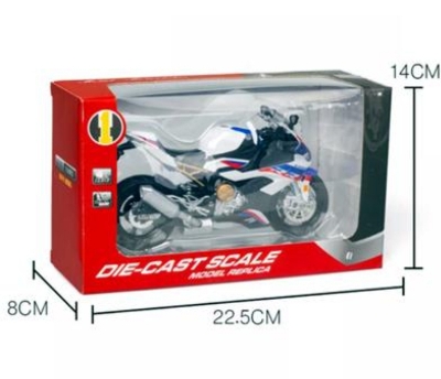 Picture of 1 PC 1:12 BMW S1000RR Diecast Alloy Motorbike Vehicles Collectible Hobbies Motorcycle Model Toys Multicolor