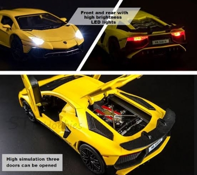 Picture of 1PC Miniauto 1:32 Lamborghini Aventador SV LP750-4 Diecast Metal Super Toy Car Multicolor