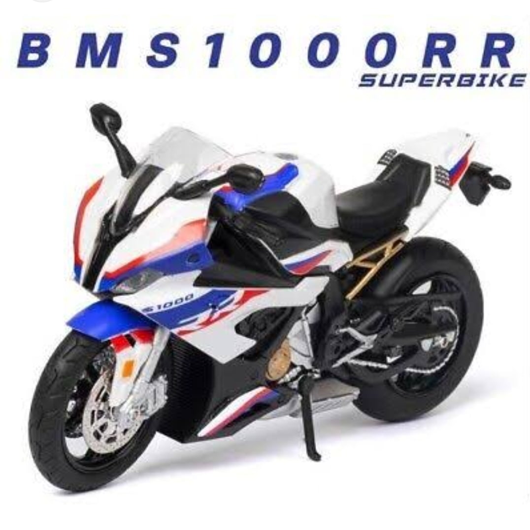 Picture of 1PC 1:12 BMW S1000RR Diecast Alloy Motorbike Vehicles Collectible Hobbies Motorcycle Model Toys Multicolor