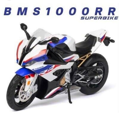 Picture of 1PC 1:12 BMW S1000RR Diecast Alloy Motorbike Vehicles Collectible Hobbies Motorcycle Model Toys Multicolor