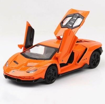 Picture of 1PC Diecast Lamborghini Lumineuse 1:32 Car Model Kids Children Toy Car Alloy Car Black Metal Car with light and sound Multicolor