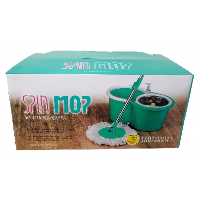 Picture of 360 Degree Rotating Spin Mop With Bucket & 2 Microfiber Heads MULTIPLE COLOR Multi