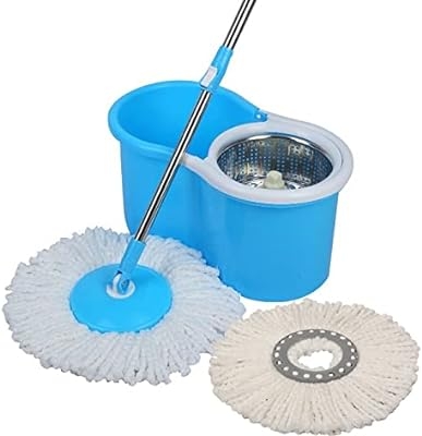 Picture of 360 Degree Rotating Spin Mop With Bucket & 2 Microfiber Heads MULTIPLE COLOR Multi