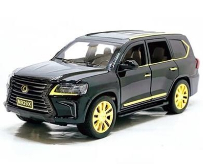 Picture of 1PC Lexus M929X SUV Off Road Diecasts 1:24 Alloy Car Luxurious Simulation Toy Vehicles Metal Car 6 Doors Open Model Car Sound Light Toys For Gift Multicolor