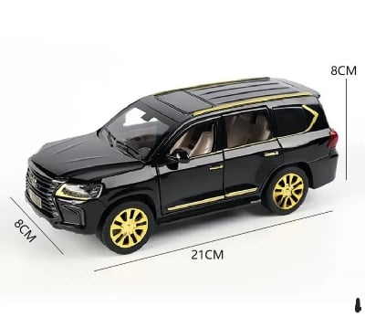 Picture of 1PC Lexus M929X SUV Off Road Diecasts 1:24 Alloy Car Luxurious Simulation Toy Vehicles Metal Car 6 Doors Open Model Car Sound Light Toys For Gift Multicolor