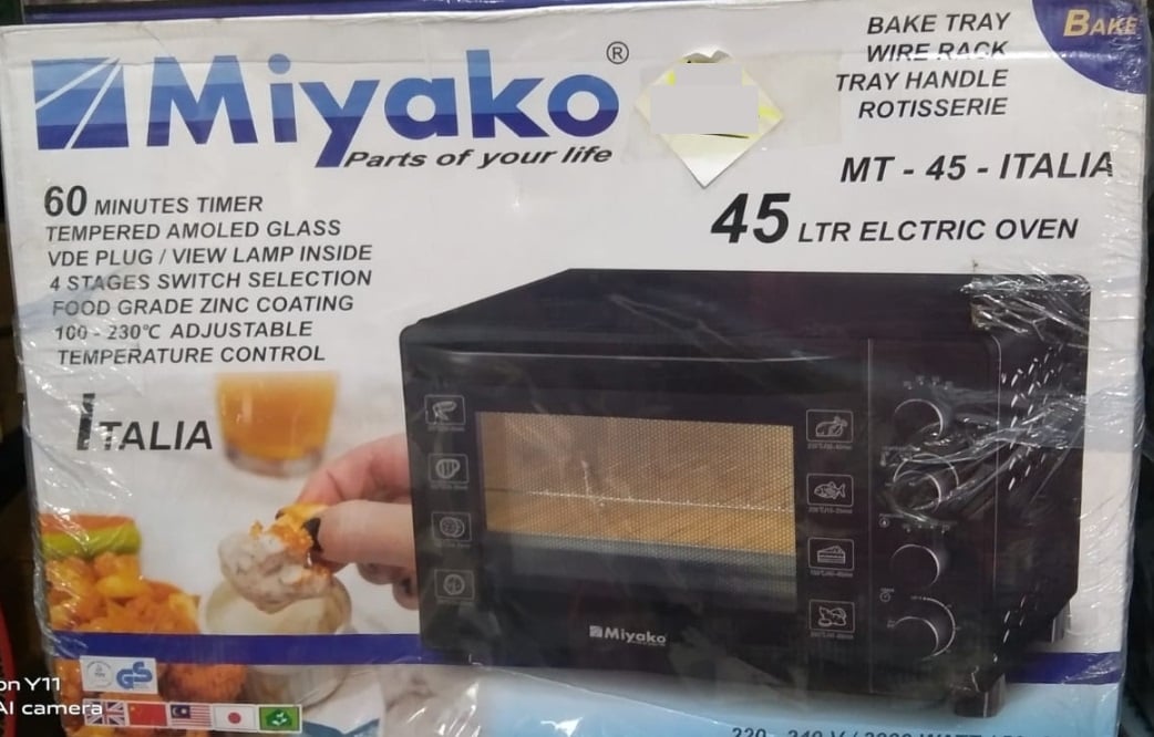 Picture of Miyako 45 Liter Electric Oven MT- 45 - ITALIA Mixed