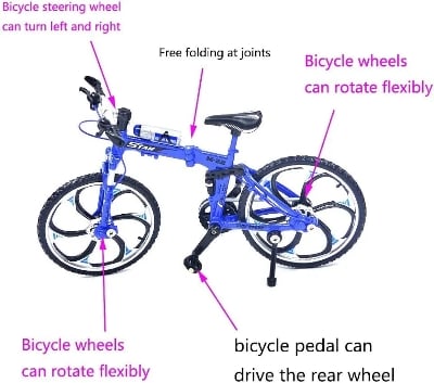 Picture of 1PC Racing Bicycle Mountain Bike Mini Dirt Bike Bicycle Model Cool Boy Toy, For Kid, Multicolor Multicolor