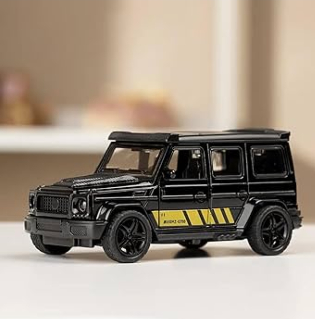 Picture of 1 PC Brabus Die Cast Metal Mercedes AMZ G-700 1:36 car model car pull back car simulation car decoration little boy gift children boys toy car wholesale Multicolor