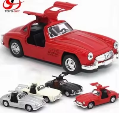 Picture of 1PC Mercedes Benz Classic toy car 1:36 Retro Simulation Alloy Toy Car Pull Back Model Classic Car Butterfly Door Car Kids Multicolor