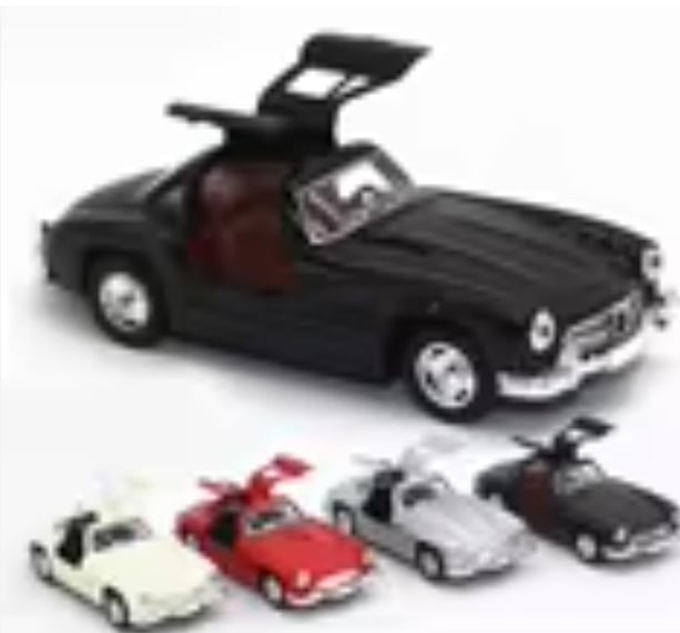 Picture of 1PC Mercedes Benz Classic toy car 1:36 Retro Simulation Alloy Toy Car Pull Back Model Classic Car Butterfly Door Car Kids Multicolor