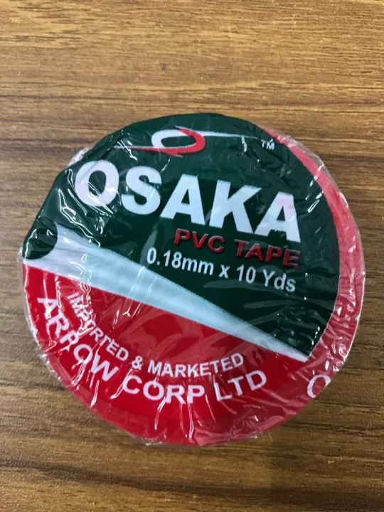 Picture of 12 PCS Original Osaka PVC Tape Electrical/Cricket Tape Black/Red/White Multicolor