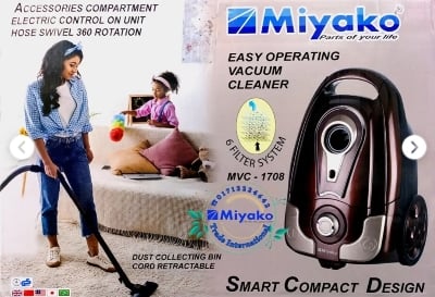 Picture of Miyako 1.5L Vacuum Cleaner MVC-1707 / 1708 SMART COMPACT DESIGN 1400 WATT 