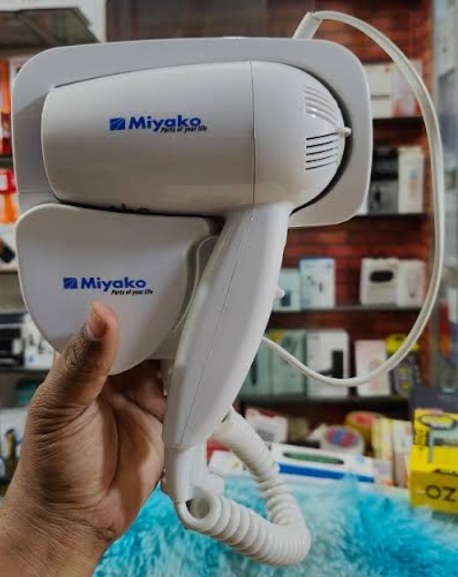 Picture of Miyako Hair Dryer Wall Hanging MD-891/ Wall Mounted Hotel Hair Dryer Multicolor