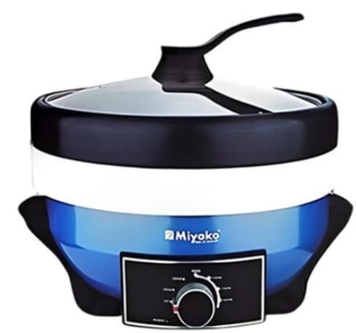 Picture of Miyako 8 Liter 2 Pot Electric Curry Cooker MC-800D | Miyako Electric Korai | Miyako Electric Multifunction Cooker | 1800 Watt Multicolor